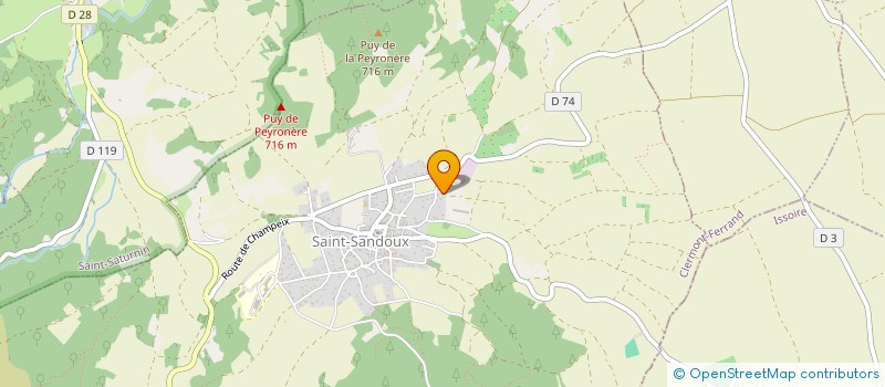 localisation de l'entreprise AJ INVESTISSEMENT  SAINT-SANDOUX