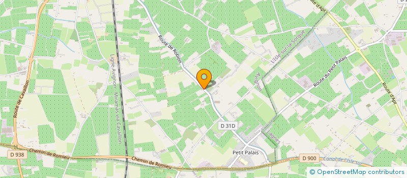 localisation de l'entreprise AJ ISLE à L'ISLE-SUR-LA-SORGUE