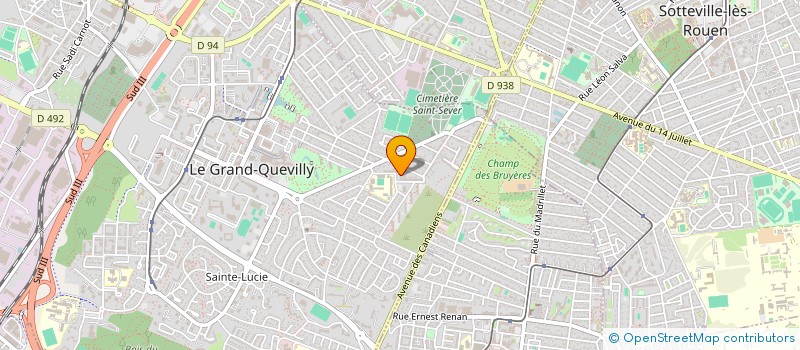 localisation de l'entreprise AJ.KE  LE GRAND-QUEVILLY