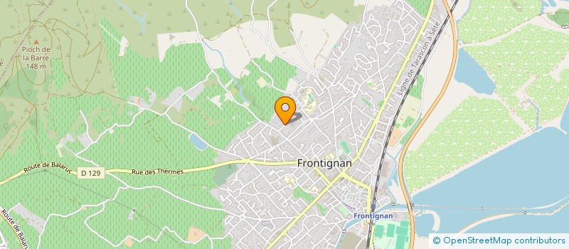 localisation de l'entreprise AJ LES HIRONDELLES à FRONTIGNAN