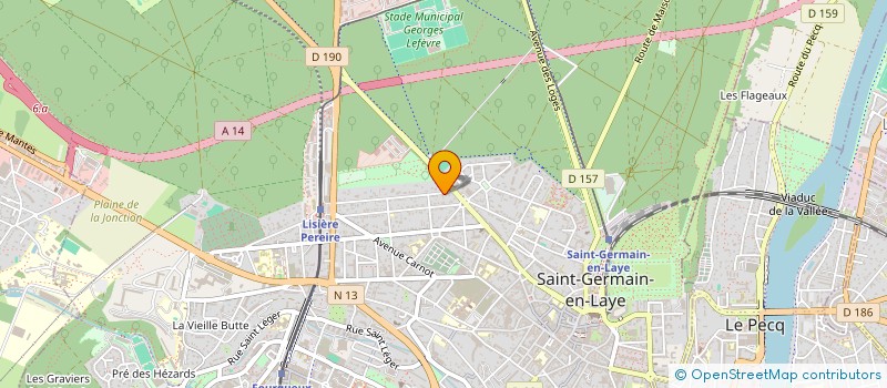 localisation de l'entreprise AJ LES LOGES  SAINT-GERMAIN-EN-LAYE