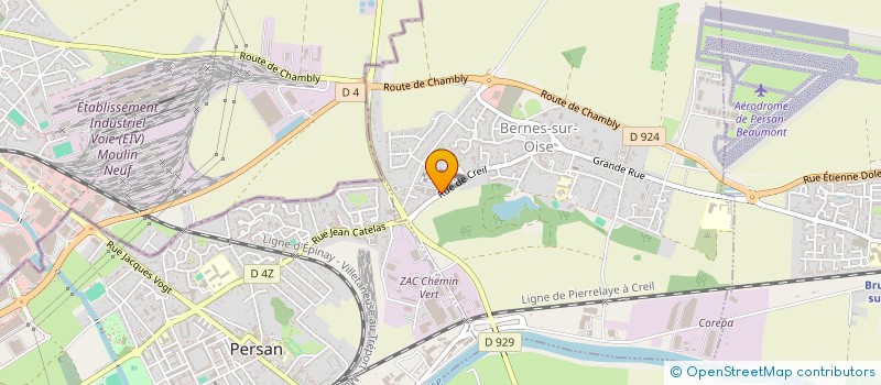 localisation de l'entreprise AJ MECA  BERNES-SUR-OISE