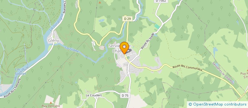 localisation de l'entreprise AJ MENUISERIE  SERVIERES-LE-CHATEAU