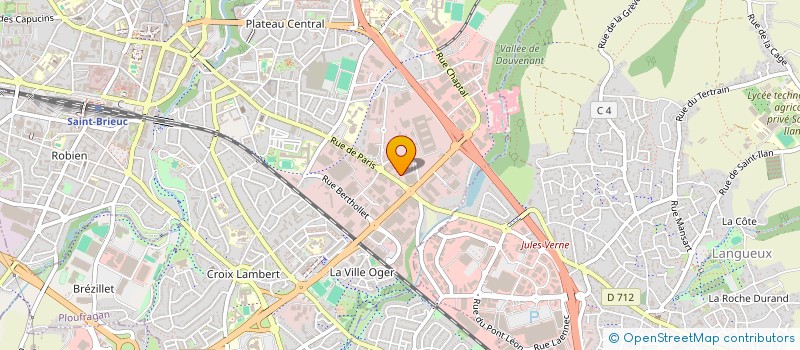 localisation de l'entreprise AJ MOTORS OUEST à SAINT-BRIEUC