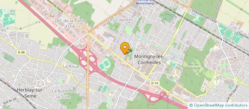 localisation de l'entreprise AJ NET à MONTIGNY-LES-CORMEILLES