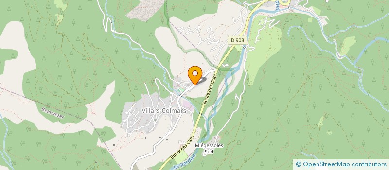 localisation de l'entreprise AJ PARDUCCI  VILLARS-COLMARS