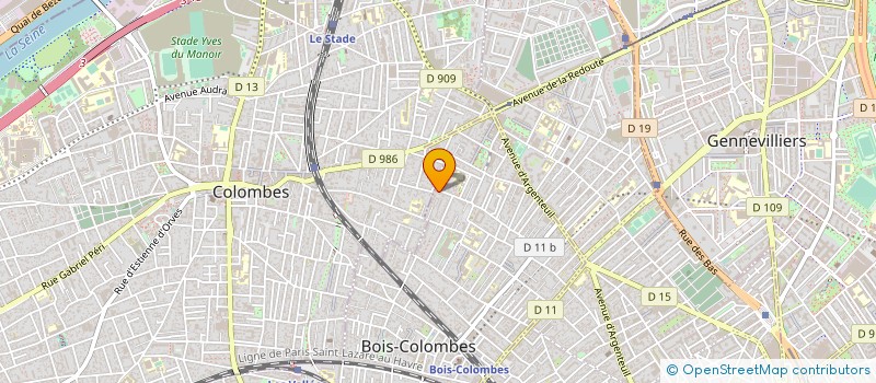 localisation de l'entreprise AJ PLOMBERIE à BOIS COLOMBES
