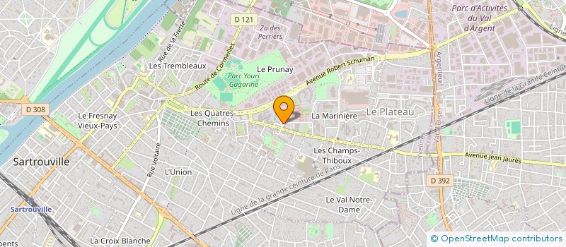 localisation de l'entreprise AJ PRESTIGE  SARTROUVILLE