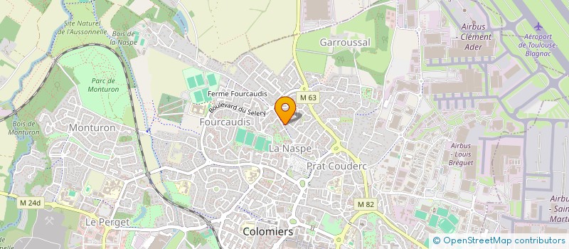 localisation de l'entreprise AJ PRIM'FRUIT à COLOMIERS