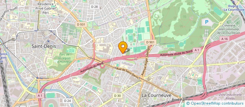 localisation de l'entreprise AJ PRO à SAINT-DENIS