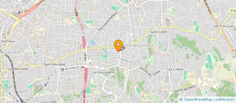 localisation de l'entreprise AJ PROD  MARSEILLE