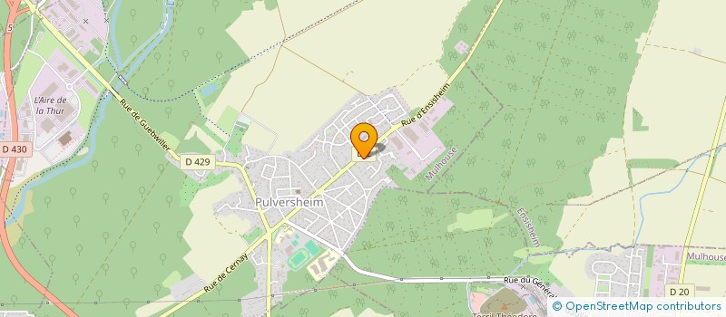 localisation de l'entreprise AJ PRODUCTION BOIS à PULVERSHEIM