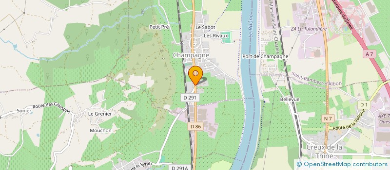 localisation de l'entreprise AJ PROPERTY à CHAMPAGNE