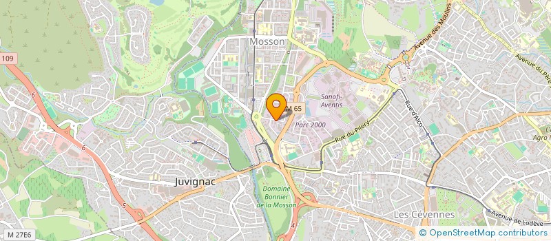 localisation de l'entreprise AJ RAPIDE à MONTPELLIER
