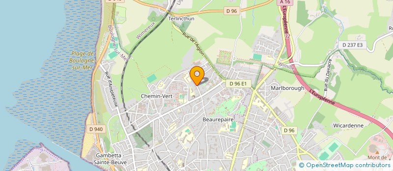 localisation de l'entreprise AJ RENOV à BOULOGNE-SUR-MER