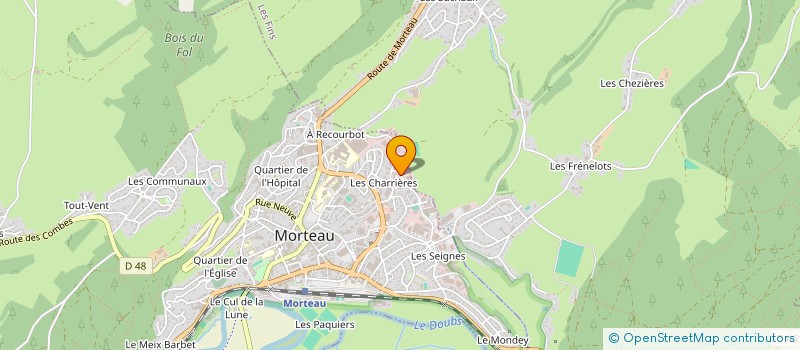 localisation de l'entreprise AJ RUGGERI à MORTEAU