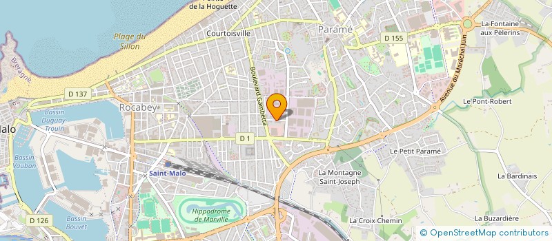 localisation de l'entreprise AJ SANTE  SAINT-MALO