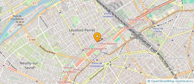 localisation de l'entreprise AJ SERRUPLOMB à LEVALLOIS-PERRET