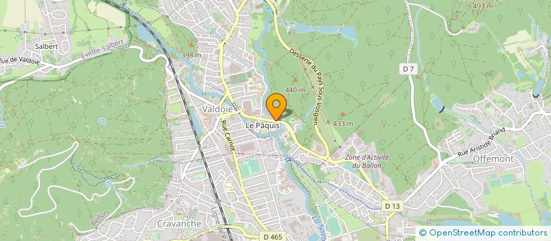 localisation de l'entreprise AJ SERVICES  VALDOIE