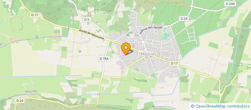 localisation de l'entreprise AJ SERVICES à MOURIES
