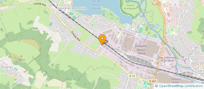 localisation de l'entreprise AJ SOLUTIONS  VAIVRE-ET-MONTOILLE