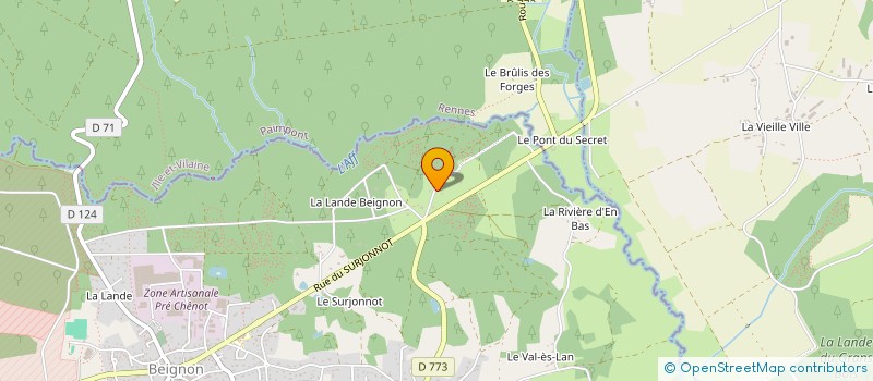 localisation de l'entreprise AJ SOURCING  BEIGNON