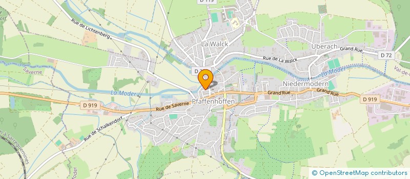 localisation de l'entreprise AJ SPORTS  VAL-DE-MODER