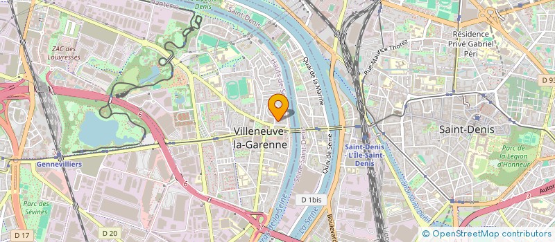 localisation de l'entreprise AJ TAXI à VILLENEUVE-LA-GARENNE