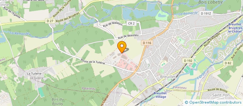 localisation de l'entreprise AJ.TIMBER à BREUILLET