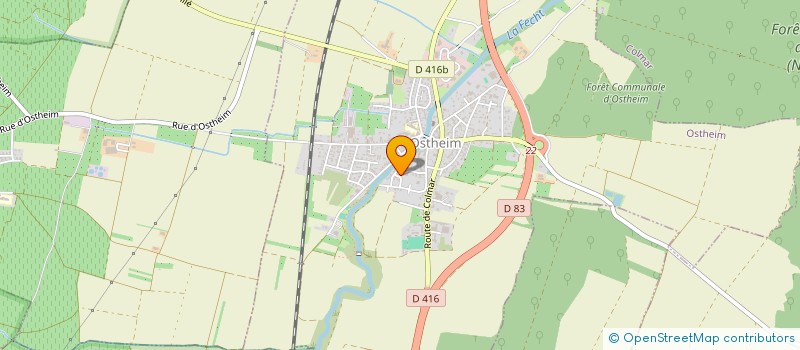 localisation de l'entreprise AJ TOITURE  OSTHEIM