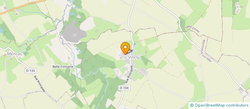 localisation de l'entreprise AJ TP  VINCLY