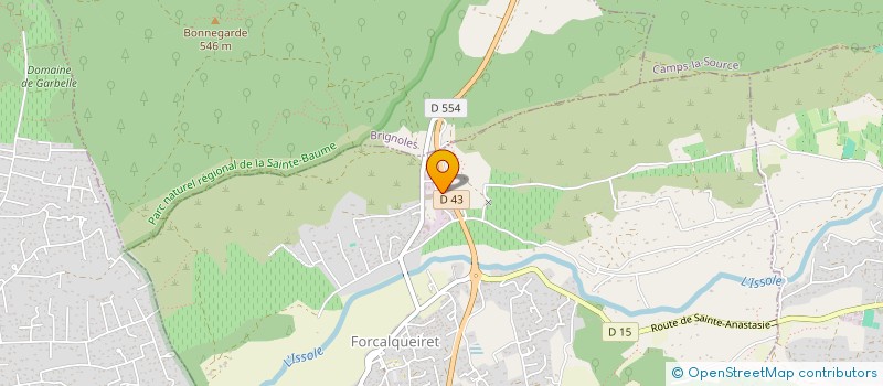 localisation de l'entreprise AJ TRANSPORT ET LOGISTIQUE  FORCALQUEIRET