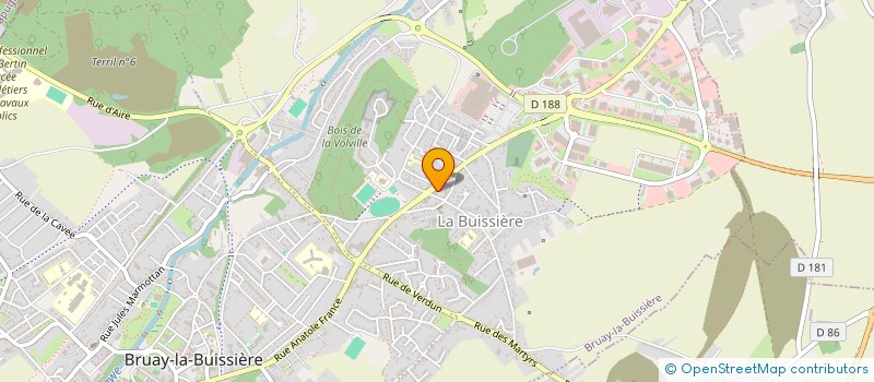localisation de l'entreprise AJ VISION à BRUAY-LA-BUISSIERE