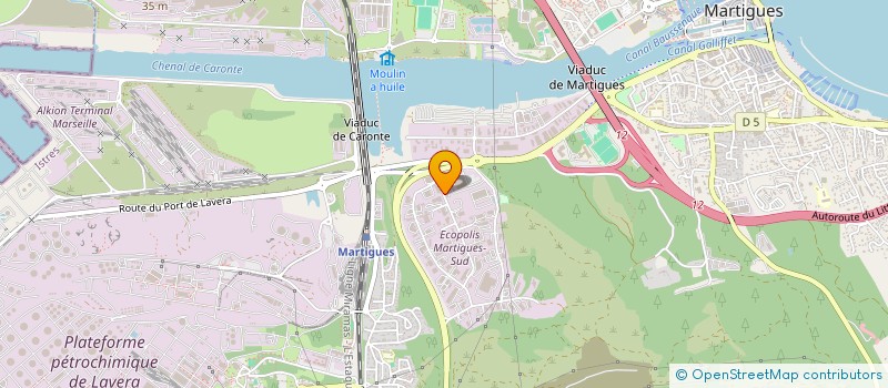 localisation de l'entreprise AJ2B à MARTIGUES