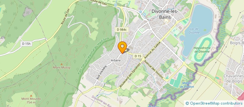 localisation de l'entreprise AJ2C  DIVONNE-LES-BAINS