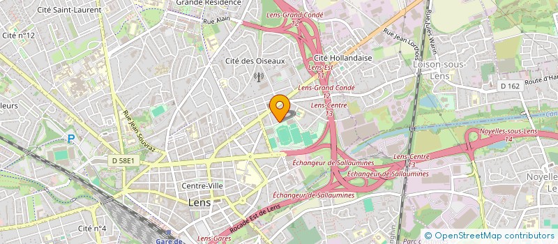 localisation de l'entreprise AJ2F  LENS