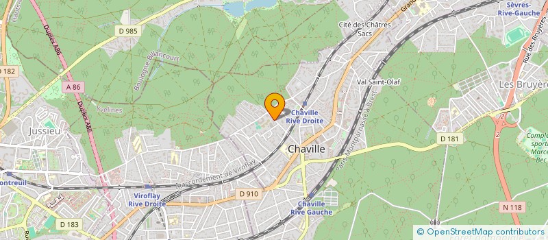 localisation de l'entreprise AJ2G à CHAVILLE