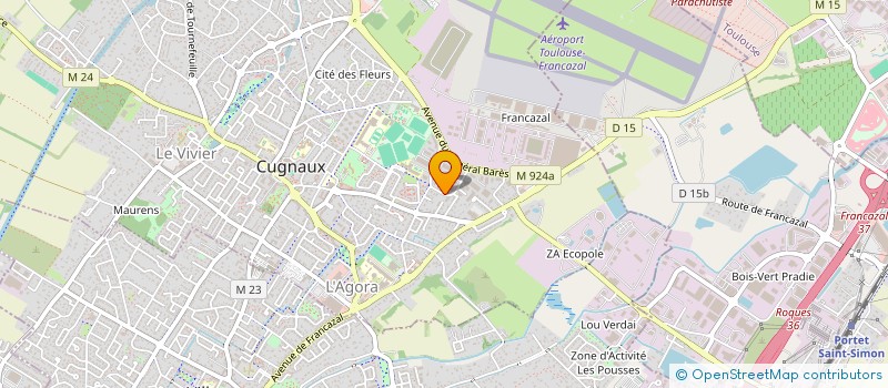 localisation de l'entreprise AJ2G  CUGNAUX