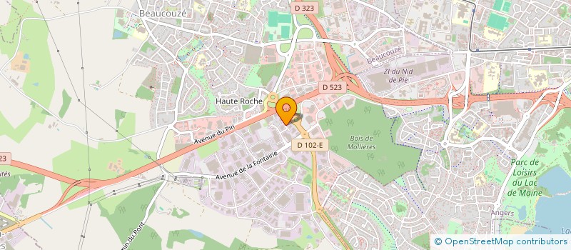 localisation de l'entreprise AJ2L FORMATION  BEAUCOUZE