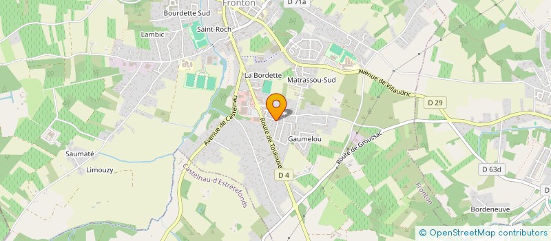 localisation de l'entreprise AJ2M  FRONTON