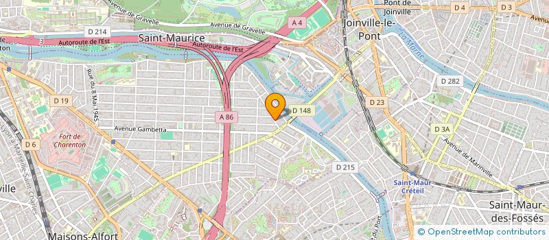 localisation de l'entreprise AJ2M à MAISONS-ALFORT