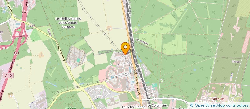 localisation de l'entreprise AJ2M FITNESS à SARAN
