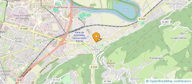 localisation de l'entreprise AJ2M INVEST  GIERES