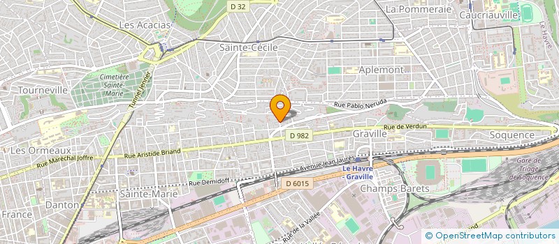 localisation de l'entreprise AJ2M INVESTISSEMENT  LE HAVRE