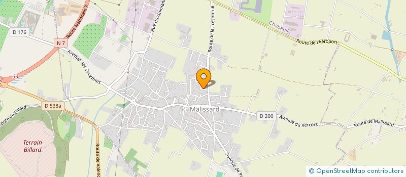 localisation de l'entreprise AJ2O CREATION  MALISSARD