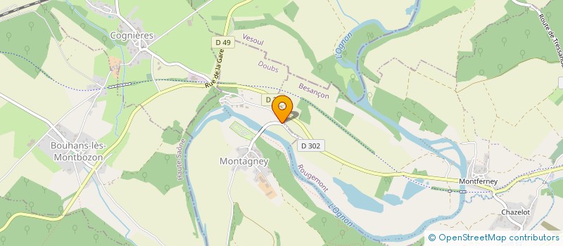 localisation de l'entreprise AJ3M  MONTAGNEY-SERVIGNEY