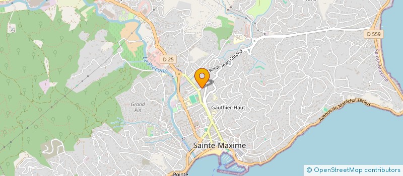localisation de l'entreprise AJ7 INVEST à SAINTE-MAXIME