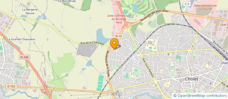 localisation de l'entreprise AJ8 à CHOLET