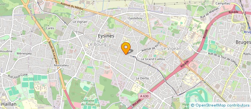 localisation de l'entreprise AJA  EYSINES