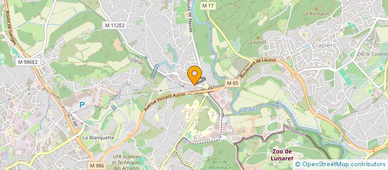 localisation de l'entreprise AJA  MONTFERRIER-SUR-LEZ